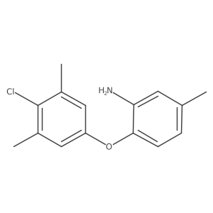 2-(4-Chloro-3,5-dimethylphenoxy)-5-methylaniline结构式