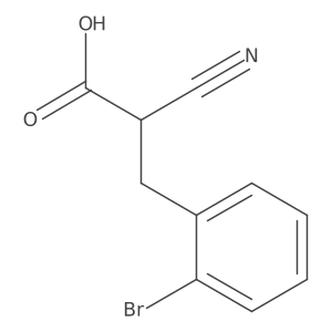 3-(2-Bromophenyl)-2-cyanopropionic acid结构式