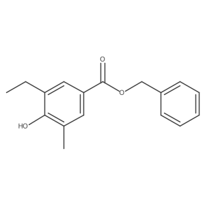 3-Ethyl-4-hydroxy-5-methyl-benzoic acid benzyl ester Structure