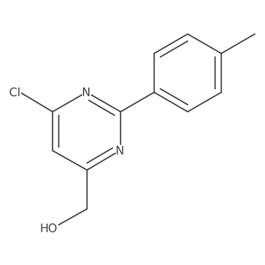 (6-Chloro-2-p-tolylpyrimidin-4-yl)methanol Structure