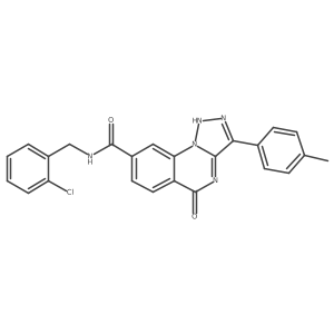N-(2-chlorobenzyl)-3-(4-methylphenyl)-5-oxo-4,5-dihydro[1,2,3]triazolo[1,5-a]quinazoline-8-carboxamide Structure