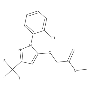methyl {[1-(2-chlorophenyl)-3-(trifluoromethyl)-1H-pyrazol-5-yl]oxy}acetate Structure