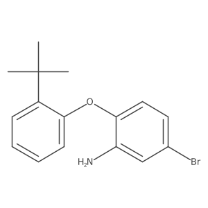 5-Bromo-2-(2-(tert-butyl)phenoxy)aniline Structure