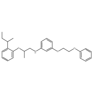 N-{2-[2-(Sec-butyl)phenoxy]propyl}-3-(2-phenoxyethoxy)aniline结构式