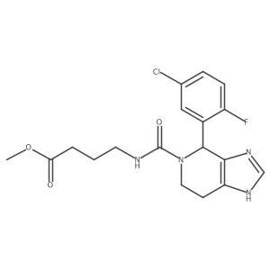 methyl 4-({[4-(5-chloro-2-fluorophenyl)-1,4,6,7-tetrahydro-5H-imidazo[4,5-c]pyridin-5-yl]carbonyl}amino)butanoate结构式
