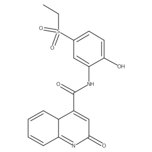 N-(5-ethylsulfonyl-2-hydroxyphenyl)-2-oxo-4aH-quinoline-4-carboxamide结构式
