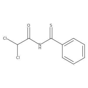 2,2-Dichloro-N-(phenylthioxomethyl)acetamide结构式