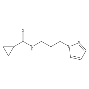 n-(3-(1h-Pyrazol-1-yl)propyl)cyclopropanecarboxamide Structure