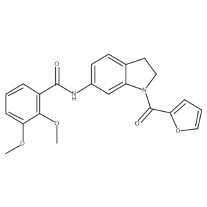 N-(1-(furan-2-carbonyl)indolin-6-yl)-2,3-dimethoxybenzamide Structure
