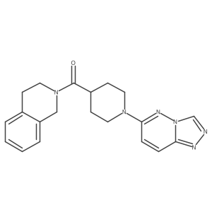 3,4-dihydroisoquinolin-2(1H)-yl[1-([1,2,4]triazolo[4,3-b]pyridazin-6-yl)piperidin-4-yl]methanone Structure