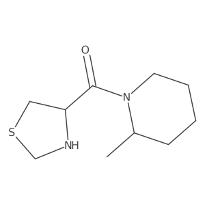 (2-Methylpiperidin-1-yl)(thiazolidin-4-yl)methanone结构式
