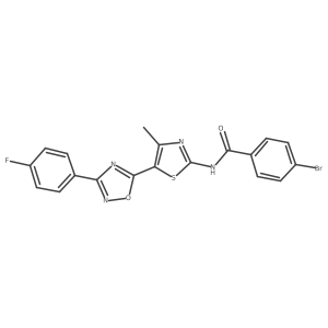 4-bromo-N-[(2Z)-5-[3-(4-fluorophenyl)-1,2,4-oxadiazol-5-yl]-4-methyl-1,3-thiazol-2(3H)-ylidene]benzamide Structure