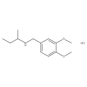 (Butan-2-yl)[(3,4-dimethoxyphenyl)methyl]amine hydrochloride结构式