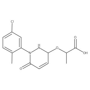 2-{[1-(5-Chloro-2-methylphenyl)-6-oxo-1,2,3,6-tetrahydropyridazin-3-yl]oxy}propanoic acid Structure