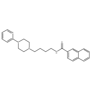 N-[4-[4-(2-pyridinyl)-1-piperazinyl]butyl]-6-Quinolinecarboxamide Structure