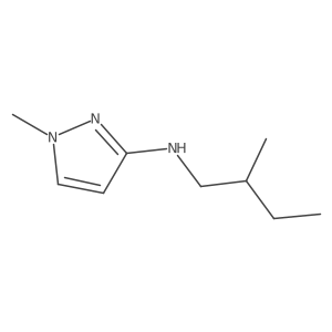 1-methyl-N-(2-methylbutyl)-1H-pyrazol-3-amine Structure