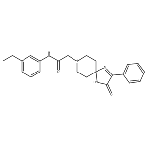 N-(3-Ethylphenyl)-2-{3-oxo-2-phenyl-1,4,8-triazaspiro[4.5]dec-1-EN-8-YL}acetamide Structure