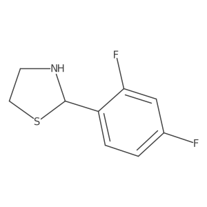 2-(2,4-Difluorophenyl)thiazolidine结构式