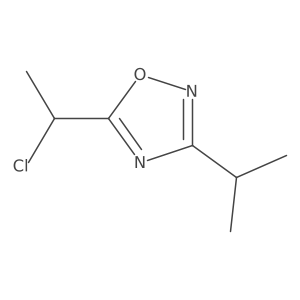 5-(1-Chloroethyl)-3-(propan-2-yl)-1,2,4-oxadiazole结构式