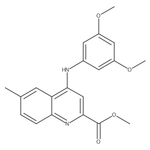 Methyl 4-((3,5-dimethoxyphenyl)amino)-6-methylquinoline-2-carboxylate Structure