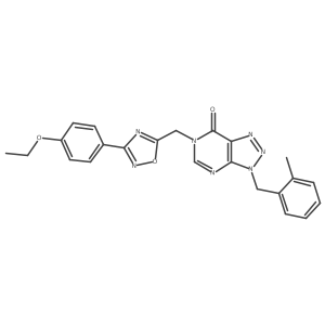 6-((3-(4-ethoxyphenyl)-1,2,4-oxadiazol-5-yl)methyl)-3-(2-methylbenzyl)-3H-[1,2,3]triazolo[4,5-d]pyrimidin-7(6H)-one结构式