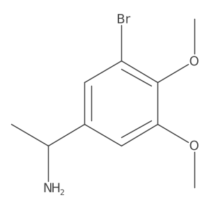 (1s)-1-(3-Bromo-4,5-dimethoxyphenyl)ethan-1-amine结构式