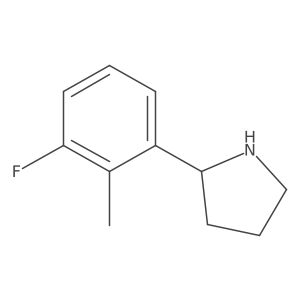 (R)-2-(3-Fluoro-2-methylphenyl)pyrrolidine结构式