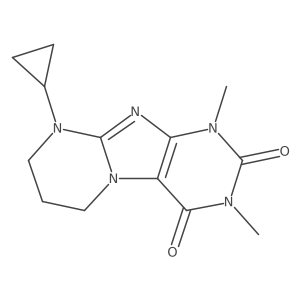 9-Cyclopropyl-6,7,8,9-tetrahydro-1,3-dimethylpyrimido[2,1-f]purine-2,4(1H,3H)-dione结构式