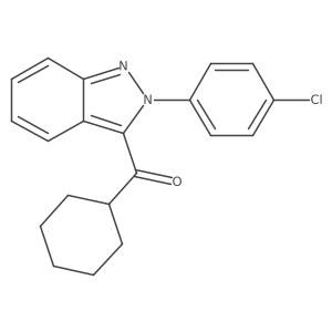 [2-(4-Chloro-phenyl)-2H-indazol-3-yl]-cyclohexyl-methanone结构式