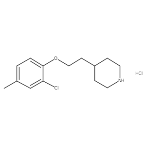 4-[2-(2-Chloro-4-methylphenoxy)ethyl]piperidine hydrochloride结构式