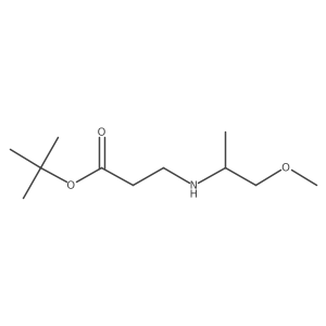 tert-Butyl 3-[(1-methoxypropan-2-yl)amino]propanoate Structure