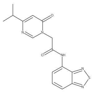 N-(benzo[c][1,2,5]thiadiazol-4-yl)-2-(4-isopropyl-6-oxopyrimidin-1(6H)-yl)acetamide Structure