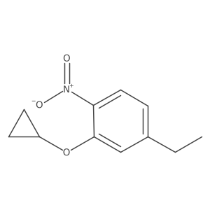2-Cyclopropoxy-4-ethyl-1-nitrobenzene Structure