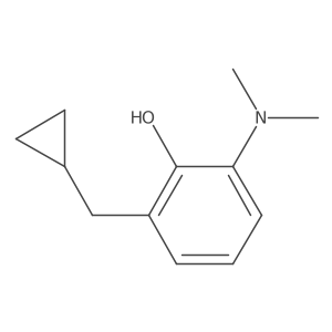 2-(Cyclopropylmethyl)-6-(dimethylamino)phenol结构式