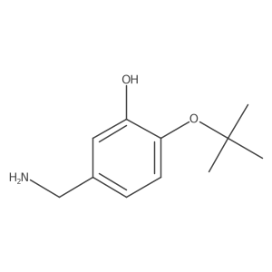 5-(Aminomethyl)-2-(tert-butoxy)phenol结构式