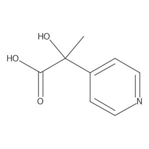 2-Hydroxy-2-(pyridin-4-yl)propanoic acid结构式