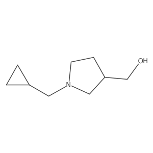 1-Cyclopropylmethyl-3-pyrrolidinemethanol结构式