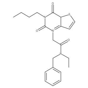 N-benzyl-2-{3-butyl-2,4-dioxo-1H,2H,3H,4H-thieno[3,2-d]pyrimidin-1-yl}-N-ethylacetamide结构式
