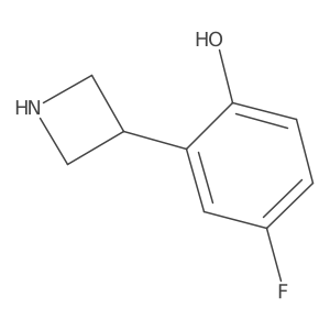 2-(Azetidin-3-yl)-4-fluorophenol Structure