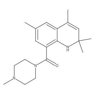(4-Methylpiperazin-1-yl)(2,2,4,6-tetramethyl-1,2-dihydroquinolin-8-yl)methanone Structure