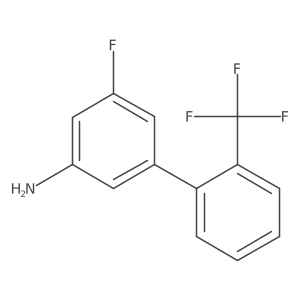 5-Fluoro-2'-(trifluoromethyl)-[1,1'-biphenyl]-3-amine Structure