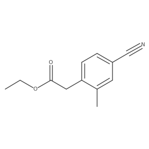 Ethyl 2-(4-cyano-2-methylphenyl)acetate Structure