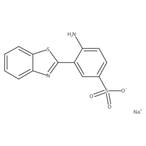 Sodium 4-amino-3-(1,3-benzothiazol-2-yl)benzene-1-sulfonate结构式