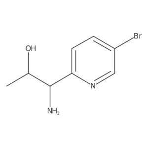 1-Amino-1-(5-bromopyridin-2-yl)propan-2-ol Structure