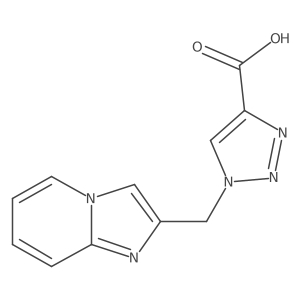 1-(Imidazo[1,2-a]pyridin-2-ylmethyl)-1H-1,2,3-triazole-4-carboxylic acid Structure