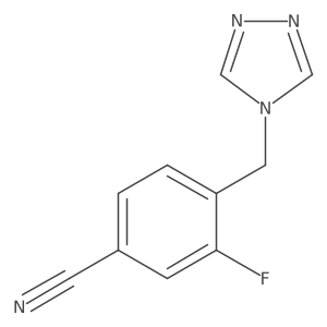 3-fluoro-4-(4H-1,2,4-triazol-4-ylmethyl)benzonitrile结构式