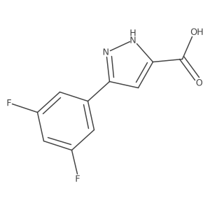 3-(3,5-Difluorophenyl)-1H-pyrazole-5-carboxylic acid Structure