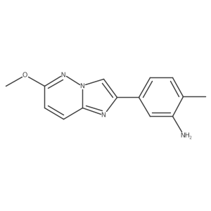 5-(6-Methoxyimidazo[1,2-b]pyridazin-2-yl)-2-methylaniline结构式