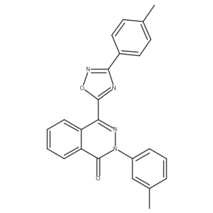 2-(3-methylphenyl)-4-[3-(4-methylphenyl)-1,2,4-oxadiazol-5-yl]phthalazin-1(2H)-one结构式