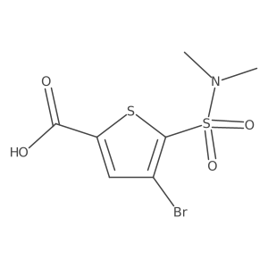 4-Bromo-5-(dimethylsulfamoyl)thiophene-2-carboxylic acid Structure